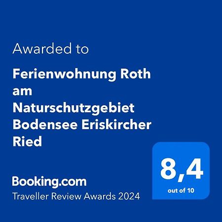 Ferienwohnung Roth Am Naturschutzgebiet Bodensee Eriskircher Ried Екстериор снимка